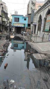 Abul Fazal mosque waterlogging